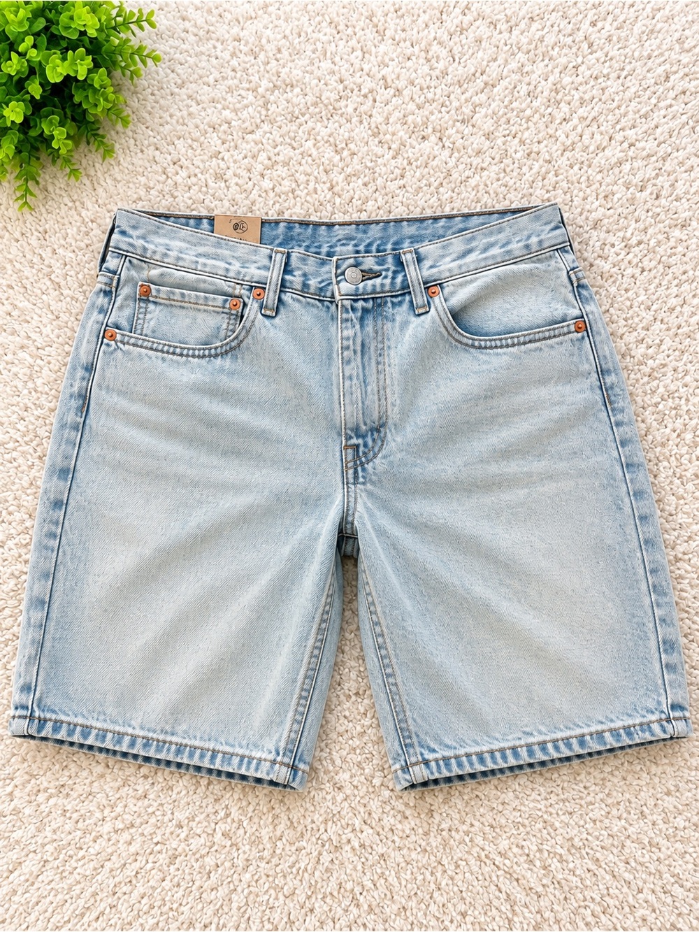Levi's Light Blue Denim Jean Shorts - Classic 5-Pocket